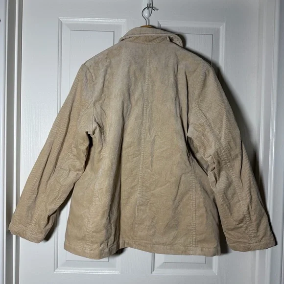 Uniqlo Ines de la Fressange Corduroy Double Breasted Pea Coat Jacket Medium - Picture 9 of 16